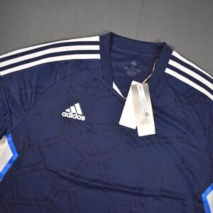 Adidas Soccer|Futbol Condivo 22 Jersey Training Top Navy Blue X-Large Textured